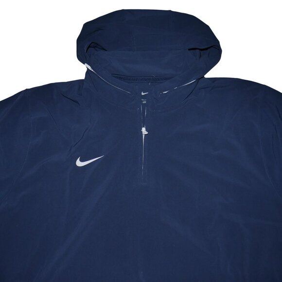 Nike Coaches L/S Jacket With Hoodie Navy Blue Men's Size 3XL Water Repellent NWT - Picture 3 of 12